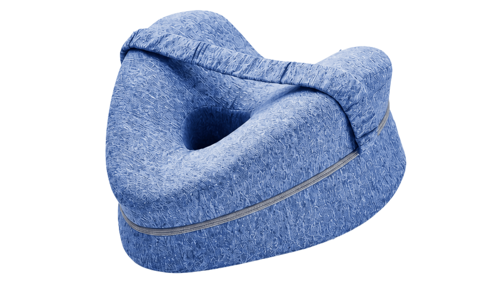 Travesseiro para gestantes com apoio entre os joelhos
